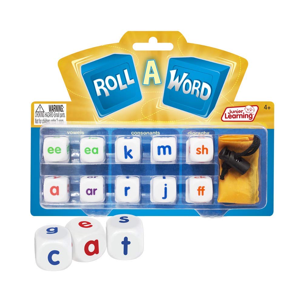 Junior Learning Roll a Word Letter Dice for Spelling and Word Formation
