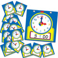 Junkin 25-Piece Teaching Clock Kit – Large Demonstration Clock & 24 Student Clocks with Erasable Surface for Classroom or Home