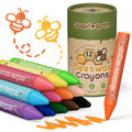 JUPITEARTH Beeswax Crayons: 12 Non-Toxic, Jumbo, Washable Crayons for Toddlers Ages 1-8