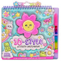 Just My Style 3D Activity Book for Kids – 30 Pages, Squishy Cover, Glitter Pen & Stickers