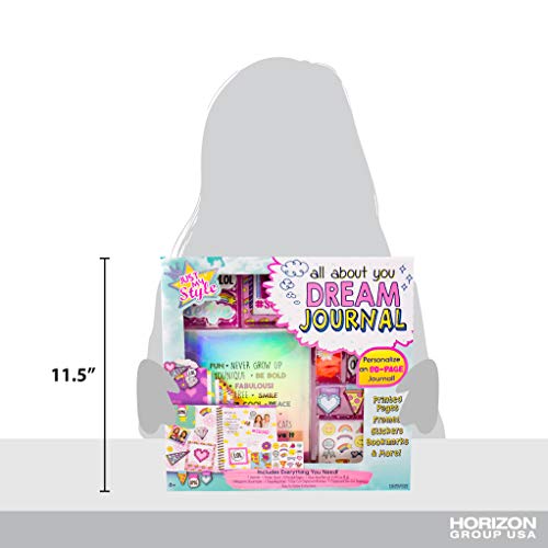 Just My Style Dream Journal – 80-Page Spiral-Bound Notebook with Stickers for Kids Ages 6+