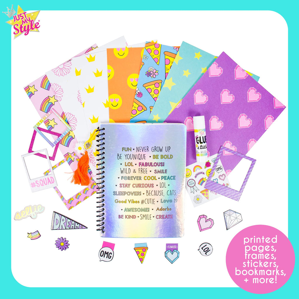 Just My Style Dream Journal – 80-Page Spiral-Bound Notebook with Stickers for Kids Ages 6+