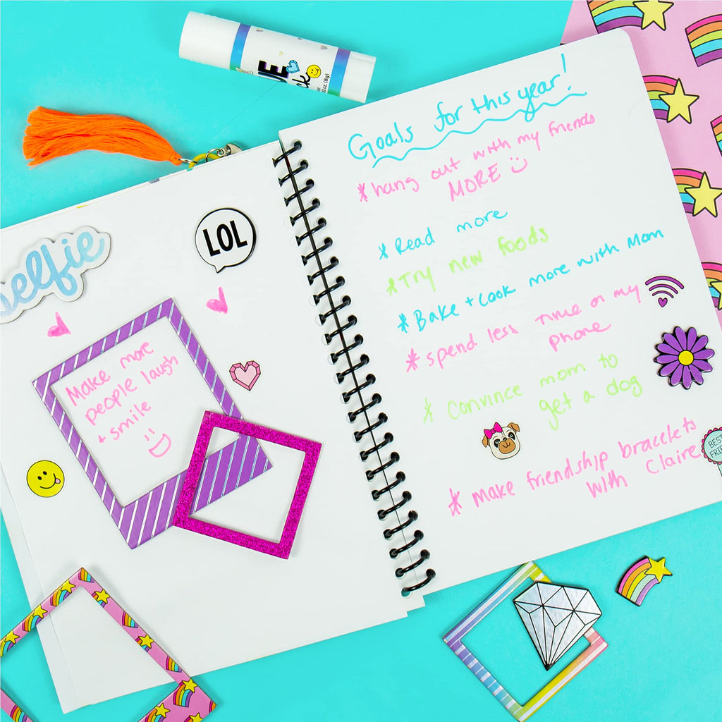 Just My Style Dream Journal – 80-Page Spiral-Bound Notebook with Stickers for Kids Ages 6+