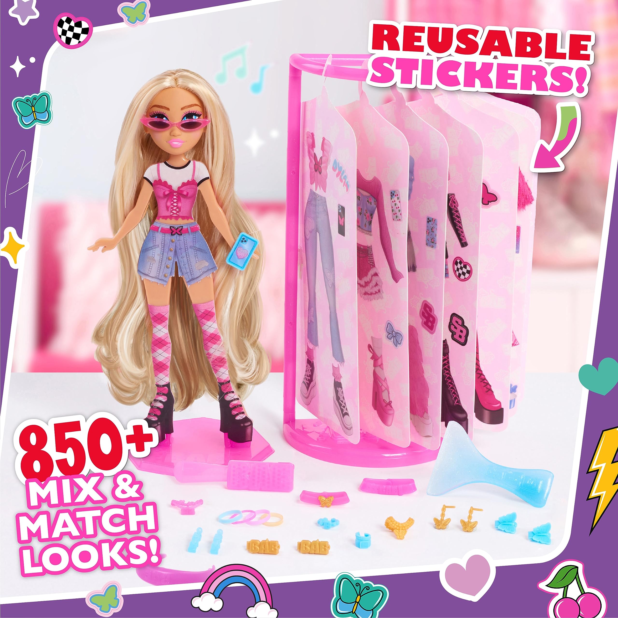 Just Play Style Bae Dylan 10-Inch Fashion Doll with 28 Pieces for Kids Age 4+