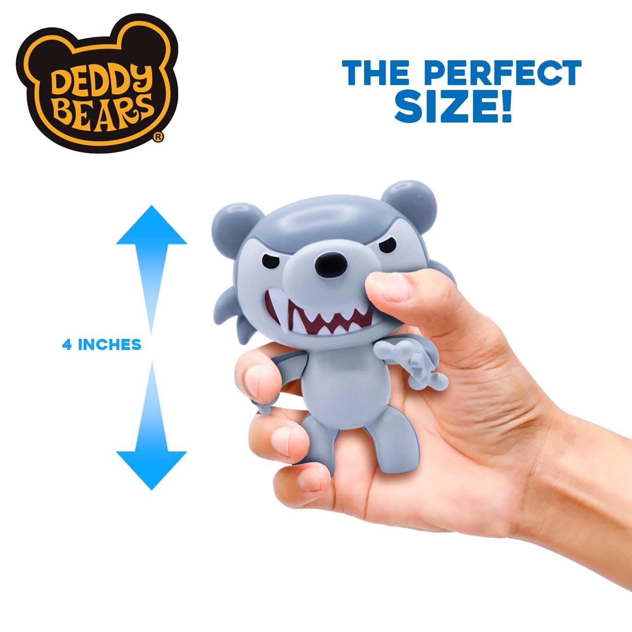 Just Toys Deddy Bears Howler – 4" Buildable Action Figure with Interchangeable Parts