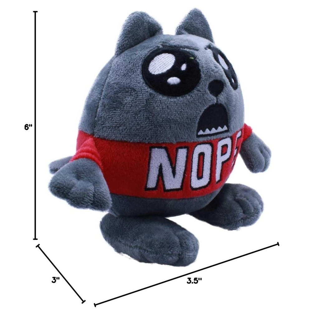 Just Toys LLC Exploding Kittens 6-Inch Nope Cat Plush - Official Licensed Soft Toy