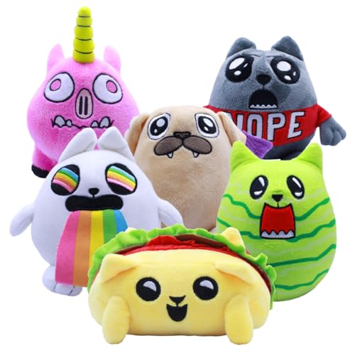 Just Toys LLC Exploding Kittens Vampug 6-Inch Plush – Official Soft Toy Collectible