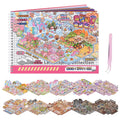J.WMEET 10-Pack Big 3D Sticker Scenes Book - DIY Make-Your-Own House Stickers for Adults, Stress Relief, Pink