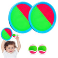 K Y KANGYUN Toss and Catch Ball Set - Easy-Catch Velcro Paddles, 2 Balls & Storage, Outdoor Family Game
