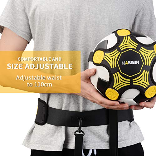 Kabibin Soccer & Volleyball Solo Training Kit with Adjustable Bungee Waist Belt