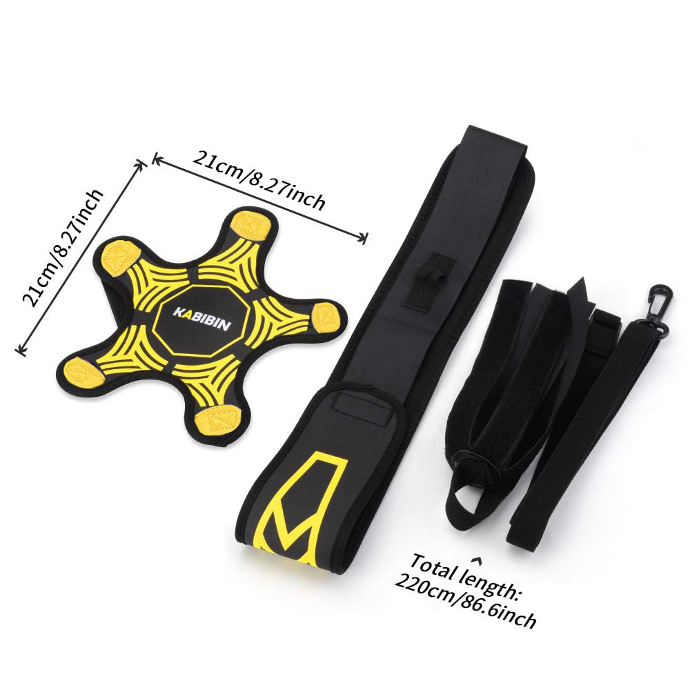 Kabibin Soccer & Volleyball Solo Training Kit with Adjustable Bungee Waist Belt