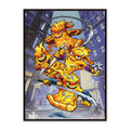 Kabinka 100-Pack Standard Size Card Sleeves - Turtle Design, Clear Front, Matte Back for MTG TCG
