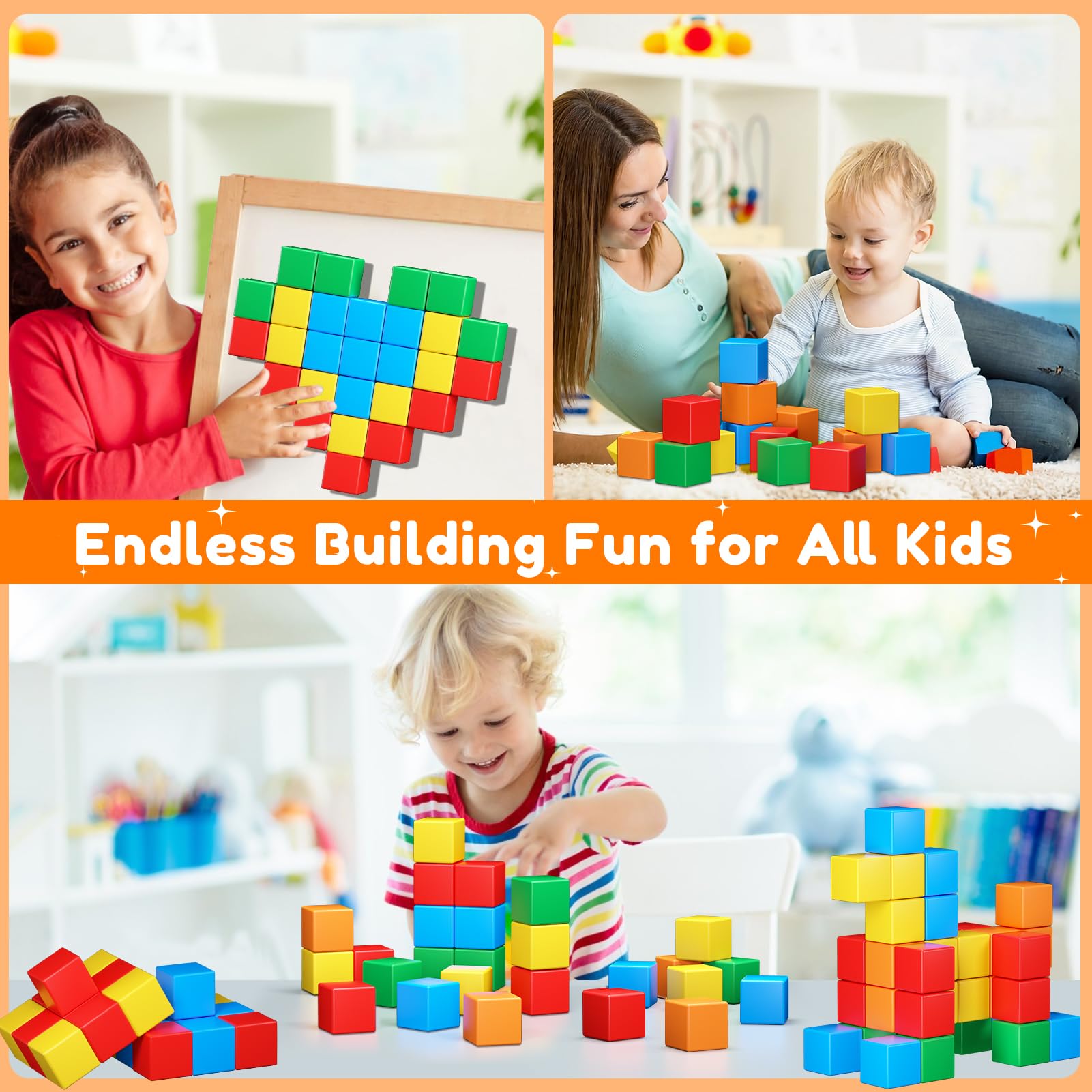 KAEILORU Magnetic Building Blocks 20-Piece Set – STEM Toys for Toddlers Age 3-8
