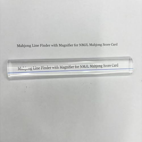 KAIBERYL Mahjong Magnified Line Reader – 6-Inch Plastic Guiding Finder for NMJL Cards