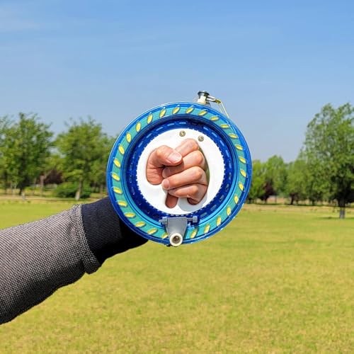 Kaiciuss 7.2-Inch Kite Reel Winder with 650ft Line, Safety Lock & Steel Bearings for Kids and Adults