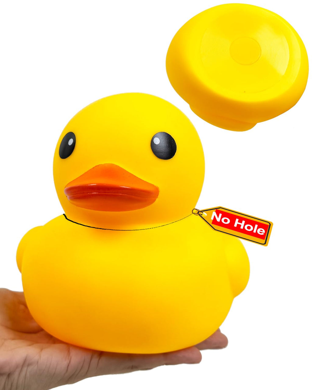 Kalafona 7-Inch Large Rubber Duck – No Hole, No Squeak, Waterproof Bath Toy and Desk Decor