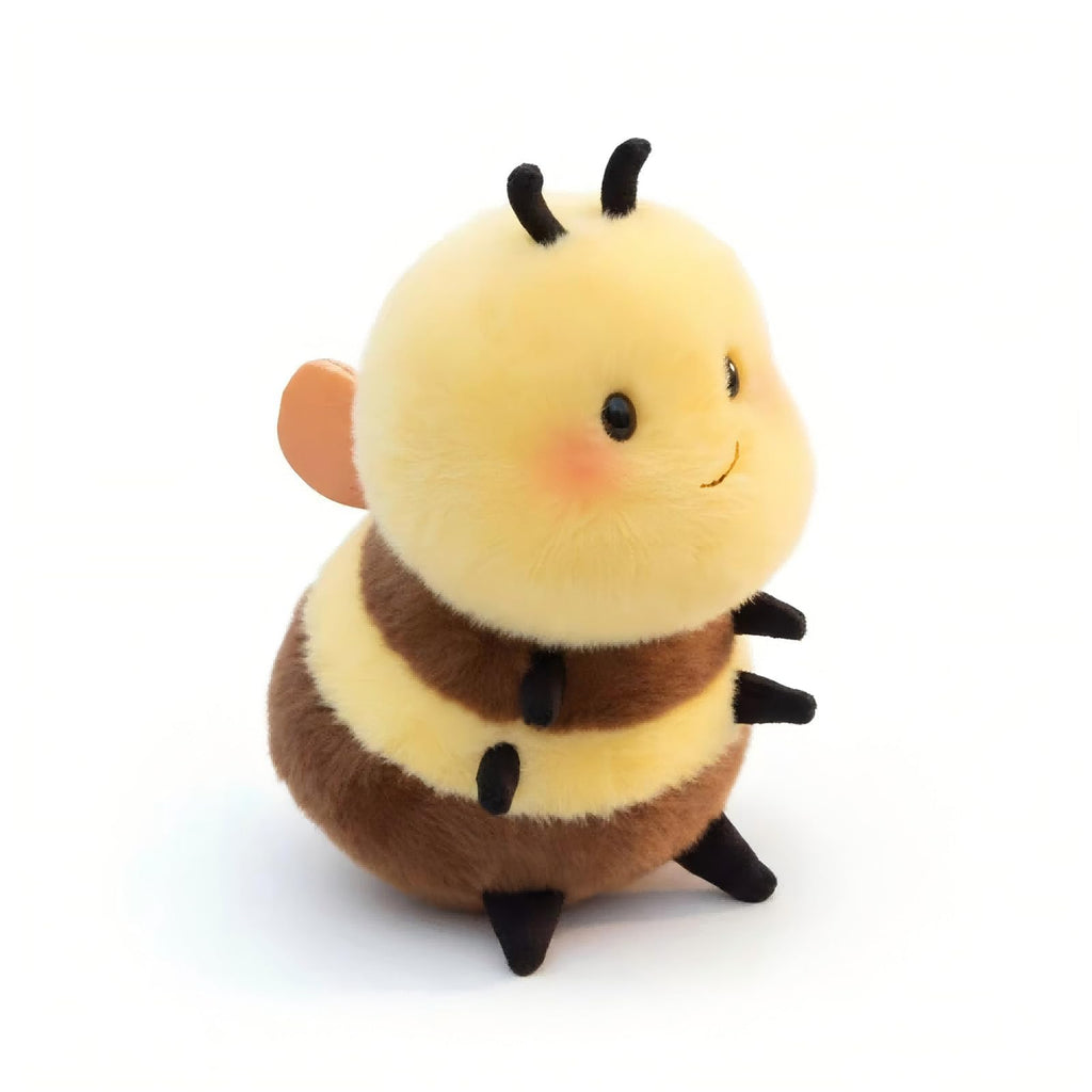 Karoeiwa 8-Inch Realistic Bee Plush Toy - Soft Stuffed Animal, Kawaii Gift