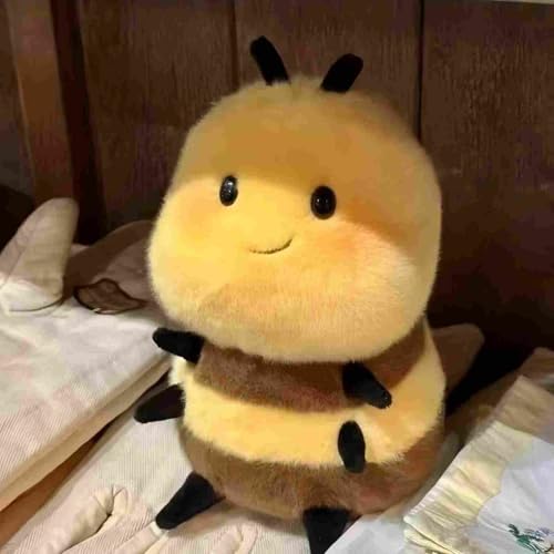 Karoeiwa 8-Inch Realistic Bee Plush Toy - Soft Stuffed Animal, Kawaii Gift