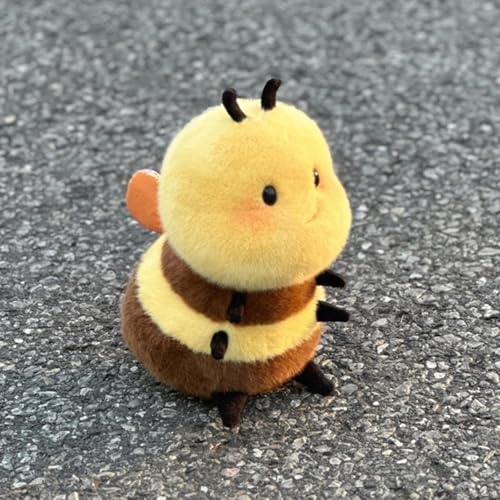 Karoeiwa 8-Inch Realistic Bee Plush Toy - Soft Stuffed Animal, Kawaii Gift
