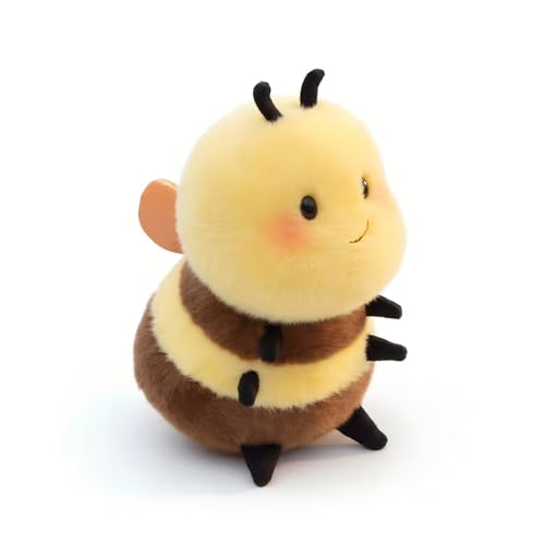 Karoeiwa 8-Inch Realistic Bee Plush Toy - Soft Stuffed Animal, Kawaii Gift