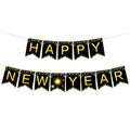 KatchOn 10ft Happy New Year Banner 2026 - Gold Pre-Strung Cardstock, No DIY