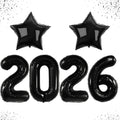 KatchOn Big Black 2026 Balloons 42 Inch - Graduation Decor with Star Balloon