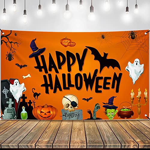 KatchOn Day of the Dead Backdrop 72x44 Inch – Mexican Halloween Banner for Dia De Los Muertos Decor
