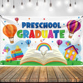 KatchOn Preschool Graduation Banner 2026 – 72x44 Inch Multicolor Kindergarten Backdrop, Class of 2026 Decorations