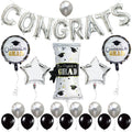 KatchOn Silver Congrats Graduation Balloon Set - 27 Pieces for Class of 2026