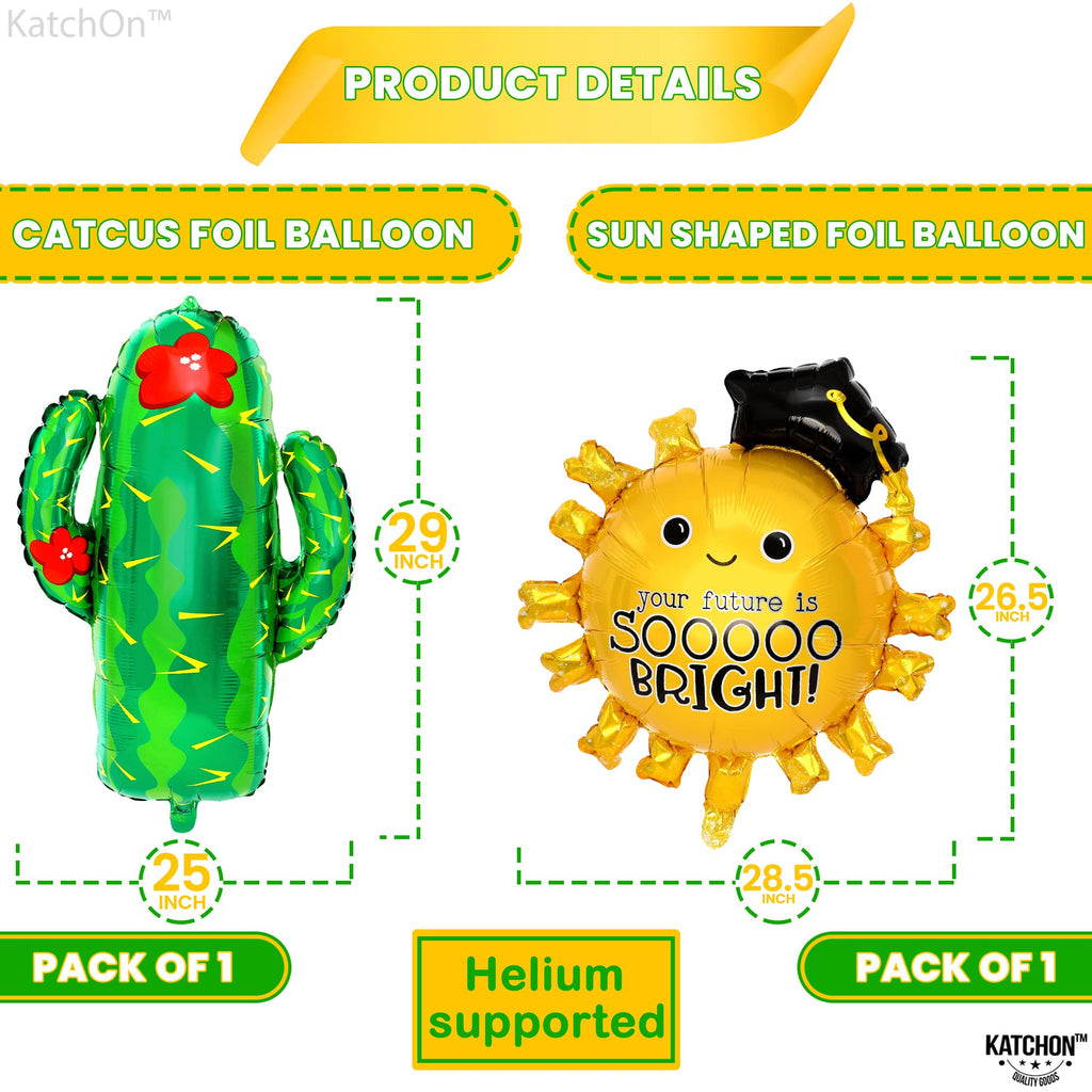 KatchOn Taco Bout A Future Balloon Set – 3 Foil Balloons for Graduation 2026 Decorations