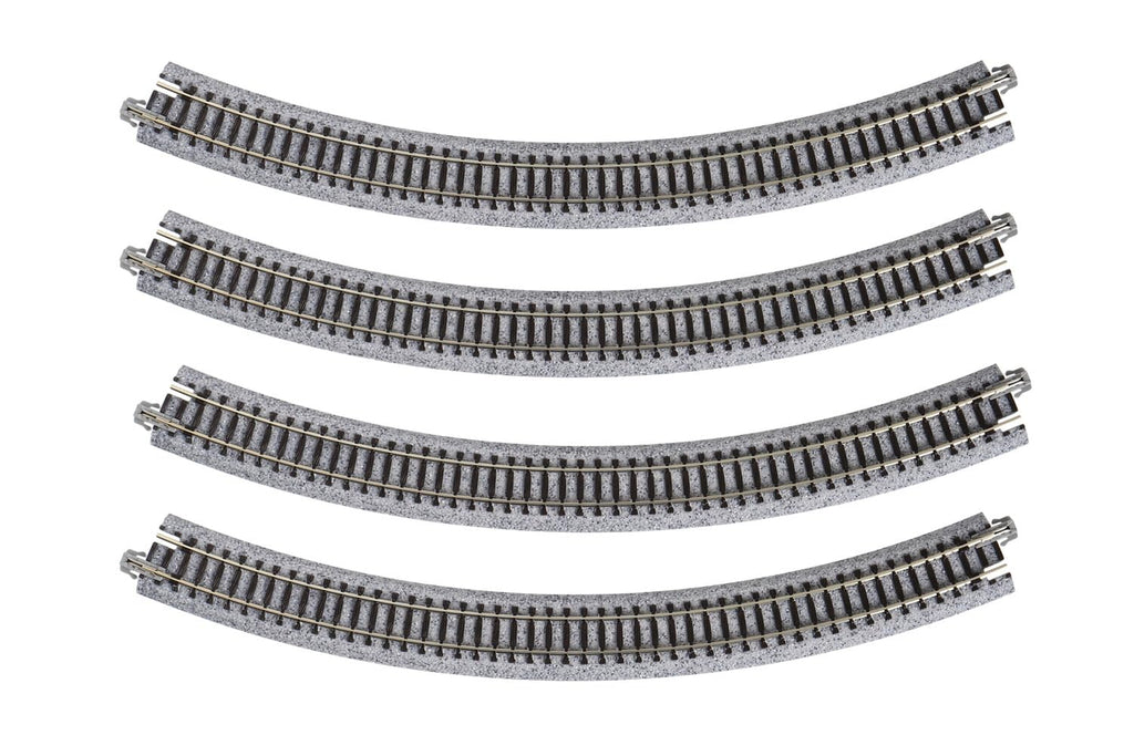 Kato Unitrack 315mm Radius 45-Degree Curve Track (4-Piece) for N Gauge Layouts