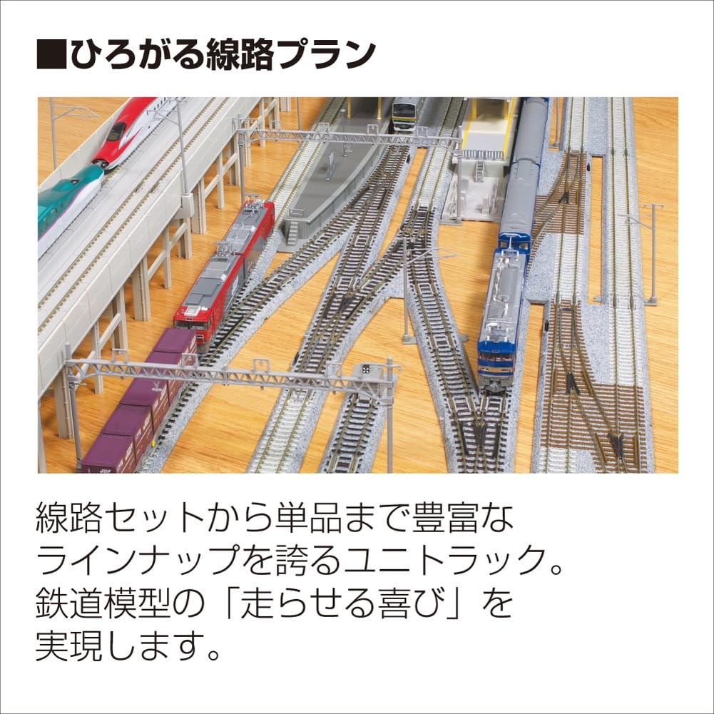 Kato Unitrack 315mm Radius 45-Degree Curve Track (4-Piece) for N Gauge Layouts