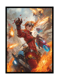 Katomula Chandra MTG Card Sleeves: 100 Art Sleeves + 100 Perfect Fit Inner Sleeves for Standard Size Cards