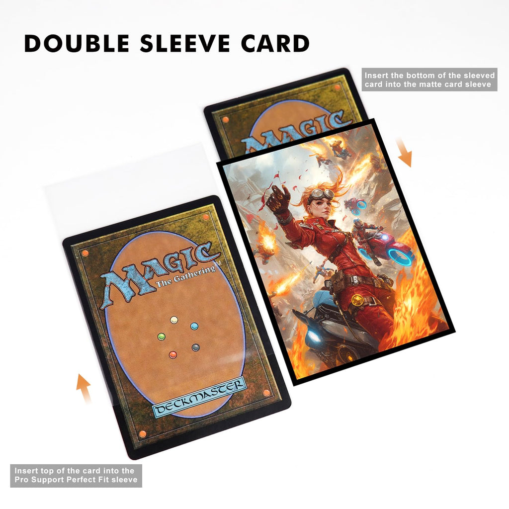 Katomula Chandra MTG Card Sleeves: 100 Art Sleeves + 100 Perfect Fit Inner Sleeves for Standard Size Cards