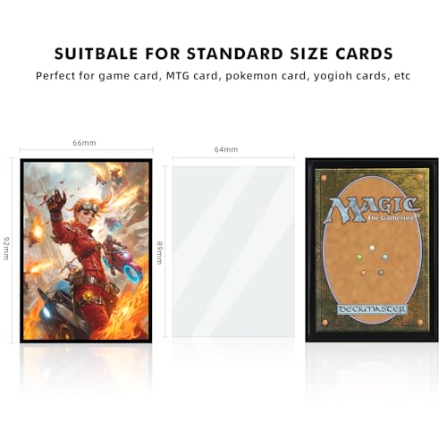 Katomula Chandra MTG Card Sleeves: 100 Art Sleeves + 100 Perfect Fit Inner Sleeves for Standard Size Cards