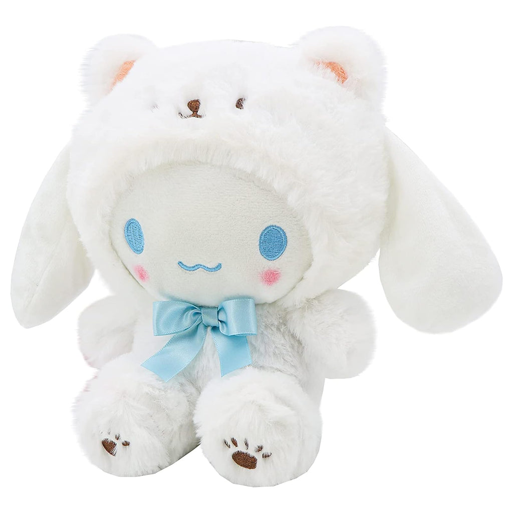 Kawaii White Bear Cross-Dressing Plush Toy - Soft Stuffed Animal Pillow for Kids, 20 cm