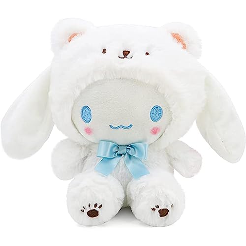 Kawaii White Bear Cross-Dressing Plush Toy - Soft Stuffed Animal Pillow for Kids, 20 cm