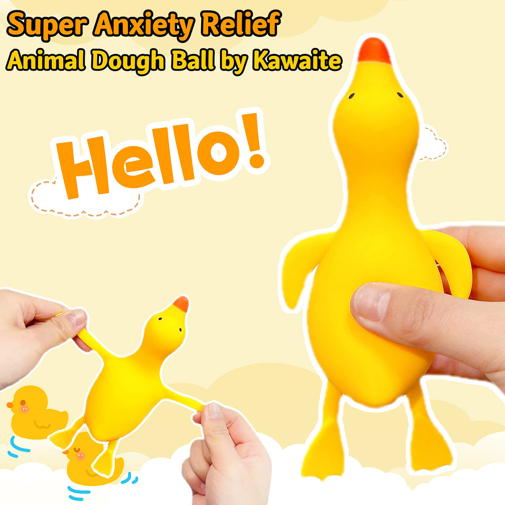 Kawaite Duck Dough Ball Fidget Toy – Squishy Stress Relief Ball for Kids and Adults