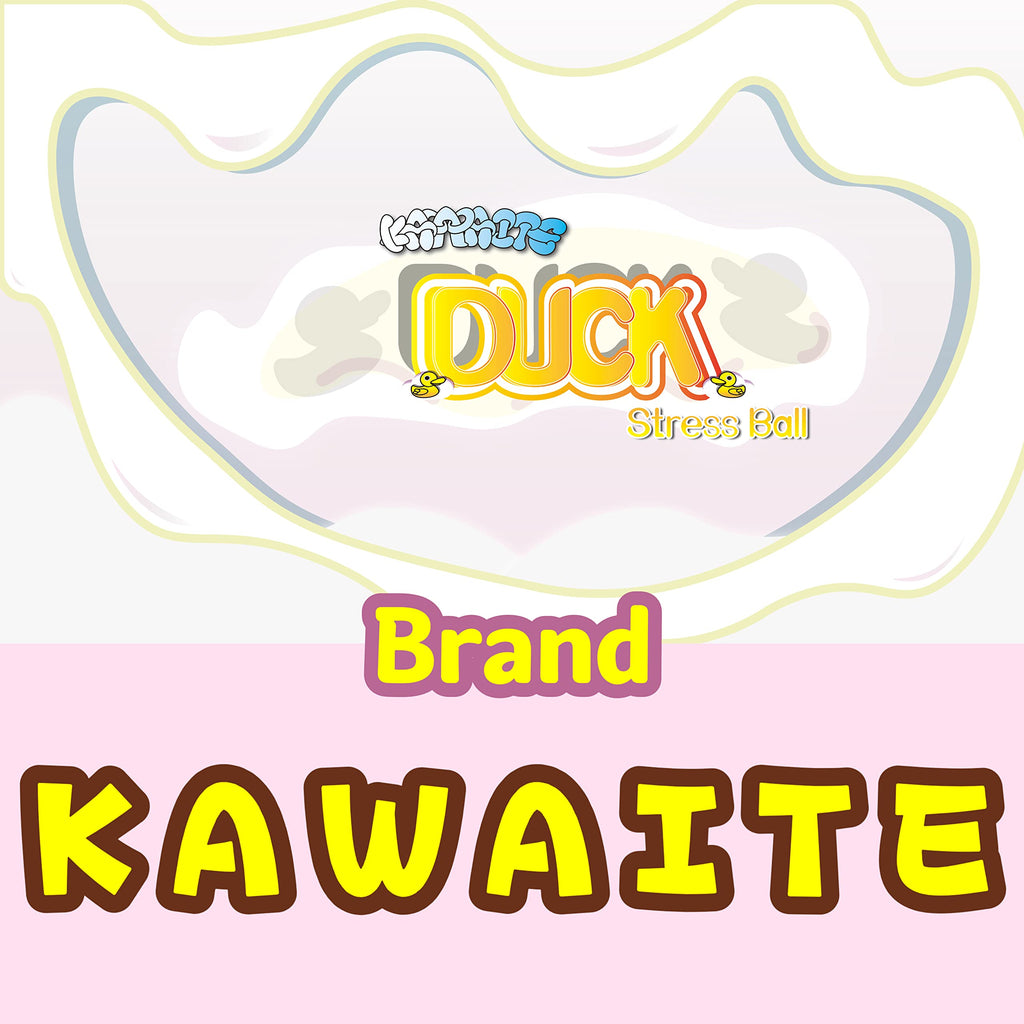Kawaite White Duck Squishy Stress Ball – Stretchy Dough Fidget Toy for Anxiety Relief, Safe TPR Material, Fun for Kids and Adults