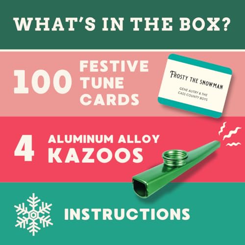 Kazoo That Festive Tune – Holiday Game with 4 Kazoos & 100 Songs | Ridley's