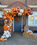 Kcoria 138-Piece Fall Balloon Garland Arch Kit - Double Stuffed Burnt Orange & Terracotta Balloons for Baby Shower, Birthday, Wedding Party Decor
