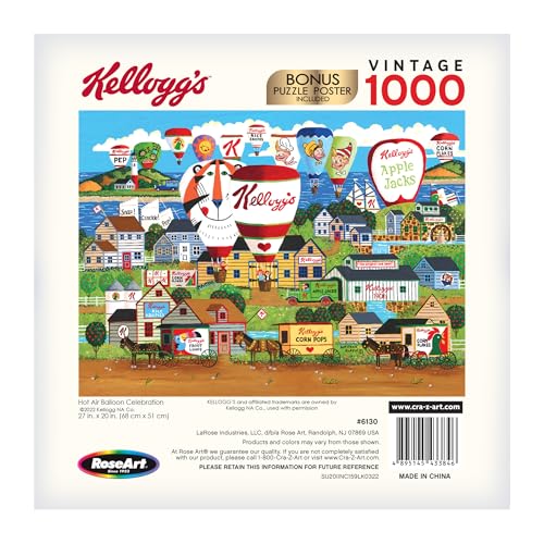 Kellogg's Hot Air Balloon Celebration 1000-Piece Jigsaw Puzzle by RoseArt