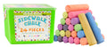 Kid Made Modern 24-Piece Sidewalk Chalk Bucket – Non-Toxic, Washable Outdoor Chalk Set for Kids