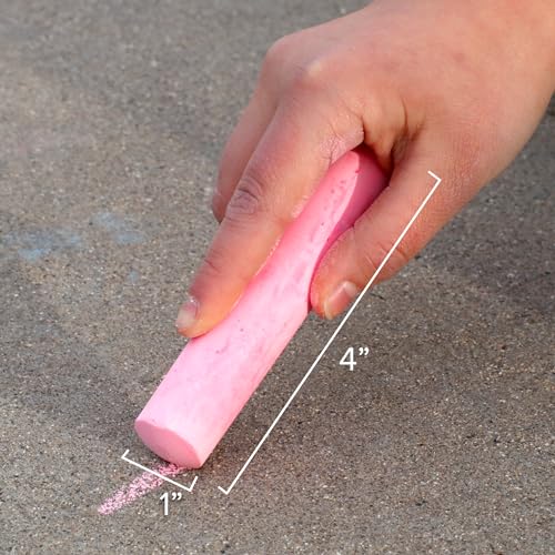 Kid Made Modern 24-Piece Sidewalk Chalk Bucket – Non-Toxic, Washable Outdoor Chalk Set for Kids