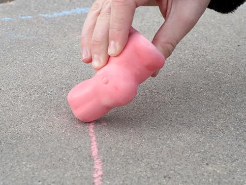 Kid Made Modern Bunny Sidewalk Chalk Set – 5 Washable Multicolor Chalks for Kids Ages 3+