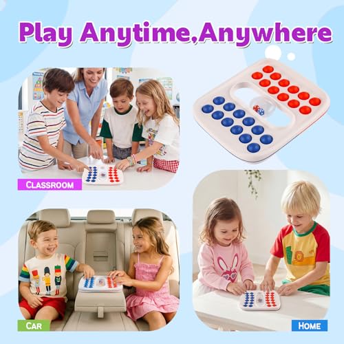 Kiditos Pop Math Game: Addition & Subtraction Learning Toy with Built-in Dice for Ages 4-8