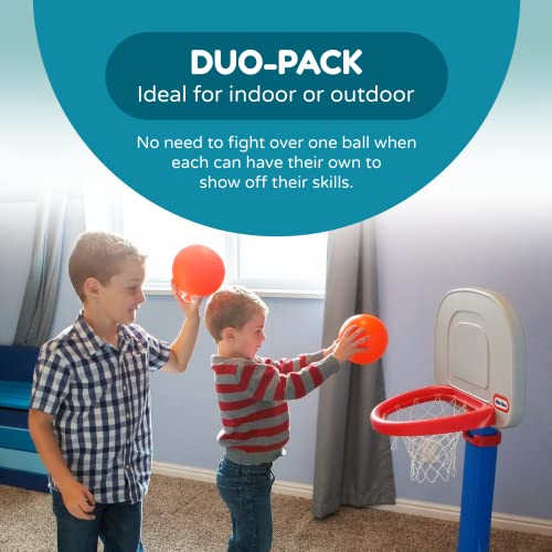 Kids Basketball Replacement 2-Pack – 6-Inch Mini Basketballs for Little Tikes & Standard Hoops