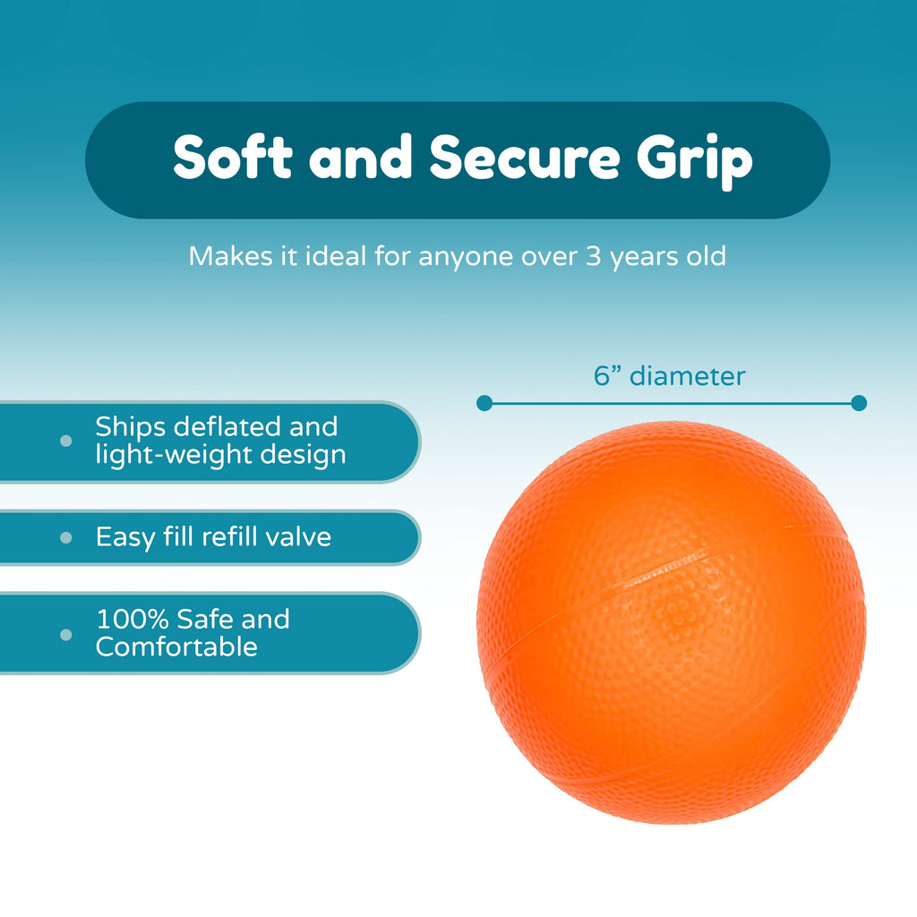 Kids Basketball Replacement 2-Pack – 6-Inch Mini Basketballs for Little Tikes & Standard Hoops