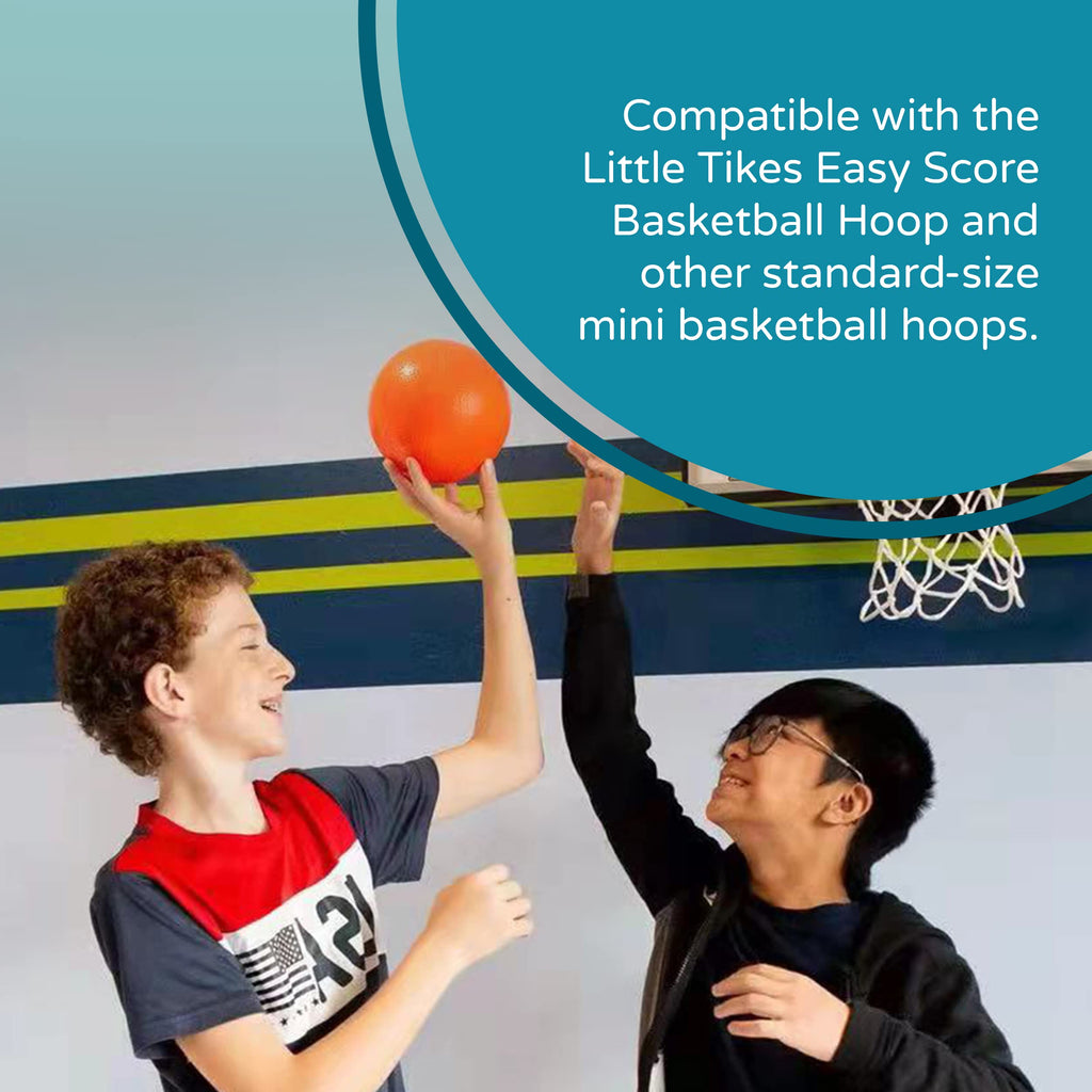 Kids Basketball Replacement 2-Pack – 6-Inch Mini Basketballs for Little Tikes & Standard Hoops