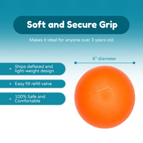 Kids Basketball Replacement 2-Pack – 6-Inch Mini Basketballs for Little Tikes & Standard Hoops